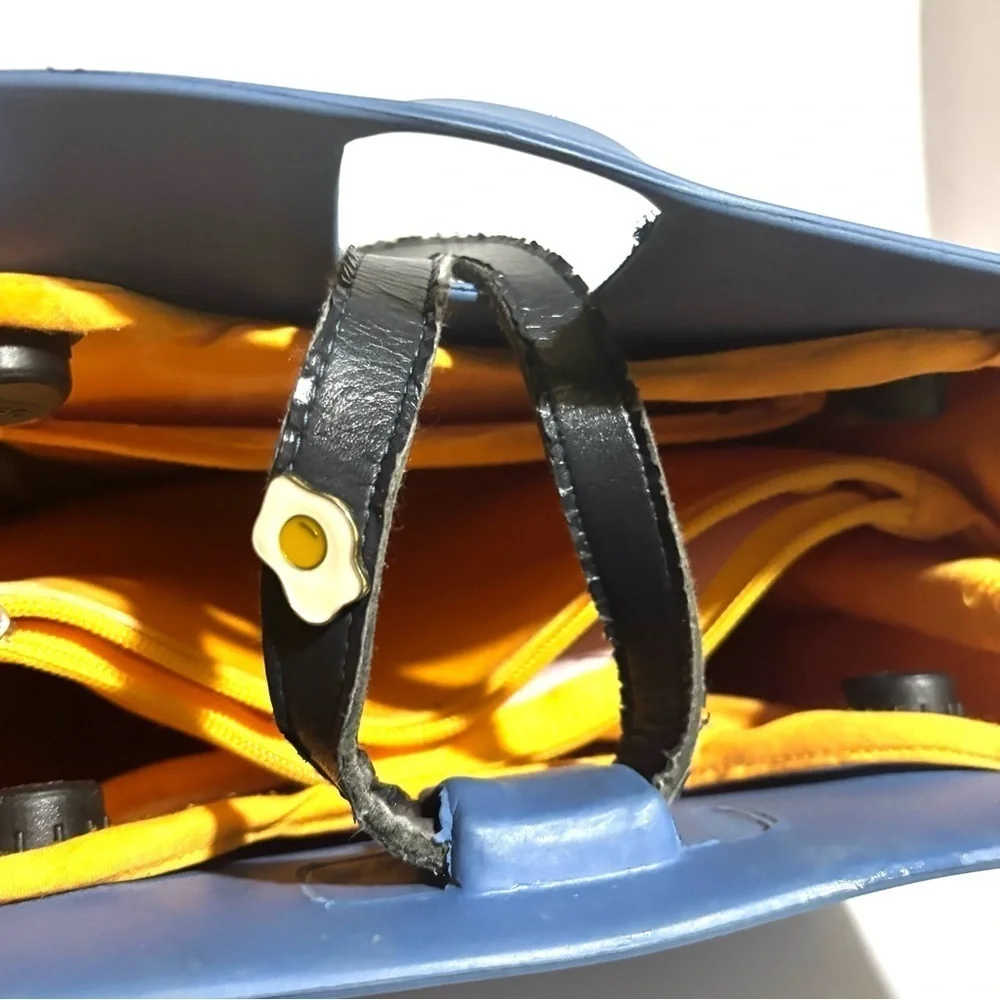 O bag Blue and Yellow thermoplastic compound  waterproof backpack Bag